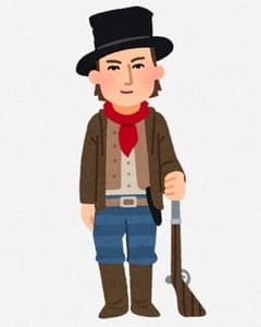 ガンマンのイラスト